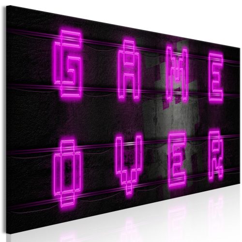 Pink Neon (1 rész) Keskeny 120x40 - vászonkép