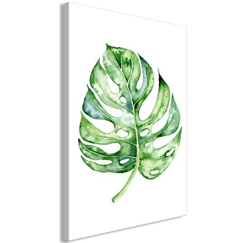 Akvarell Monstera (1 rész) Függőleges 80x120 - vászonkép