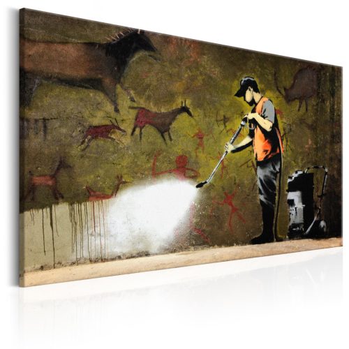 Banksy barlangfestménye 90x60 - vászonkép