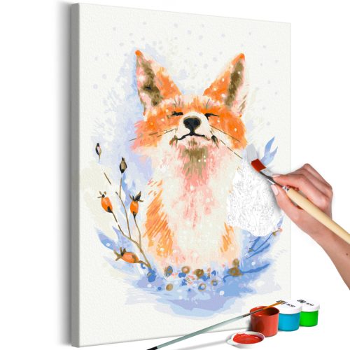 Dreamy Fox 40x60 - Számos kifestő keretre feszítve