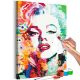 Bájos Marilyn 40x60 - Számos kifestő keretre feszítve