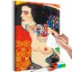 Gustav Klimt: Judit II 40x60 - Számos kifestő keretre feszítve