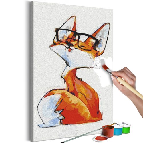 Szemüveg Fox 40x60 - Számos kifestő keretre feszítve