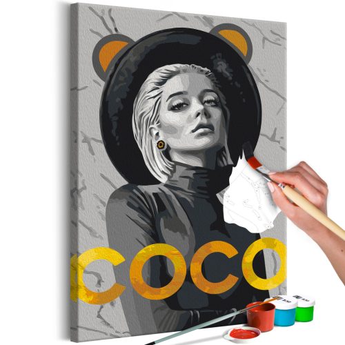 Coco 40x60 - Számos kifestő keretre feszítve