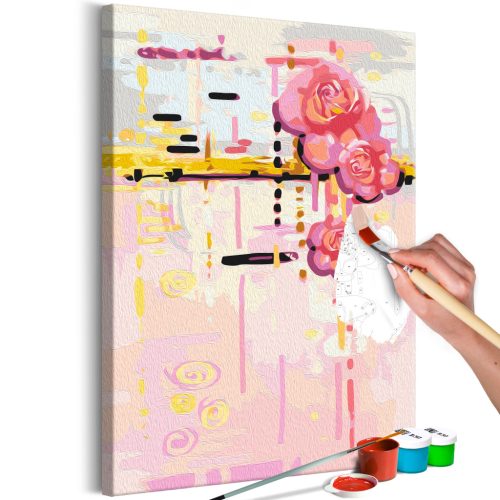 Pink Secrets 40x60 - Számos kifestő keretre feszítve