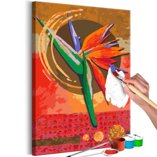 Strelitzia 40x60 - Számos kifestő keretre feszítve