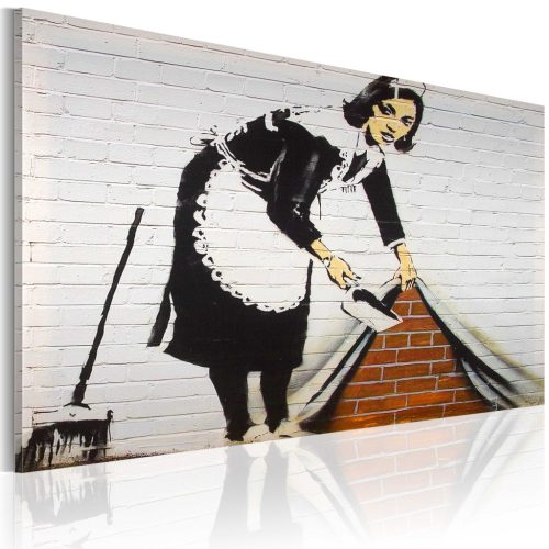 Takarítónő (Banksy) 60x40 - vászonkép