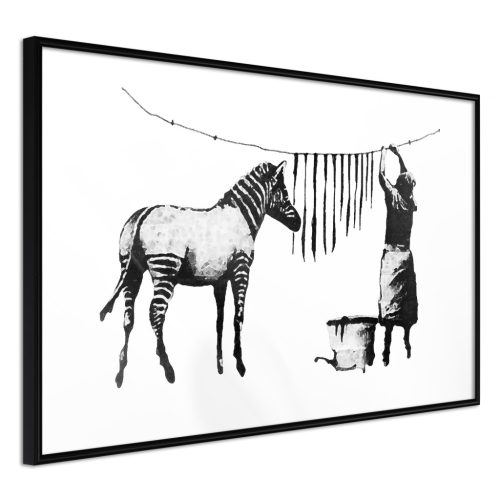 Banksy: Mosó zebra [Poszter] 60x40 - Plakát