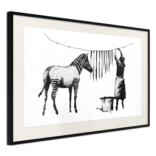 Banksy: Mosó zebra [Poszter] 60x40 - Plakát