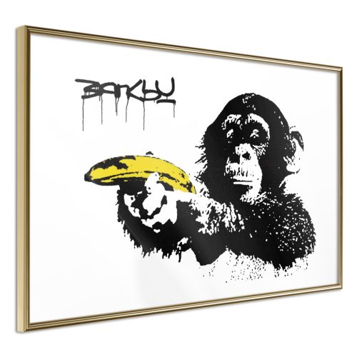 Banksy: Majom banánnal [Poszter] 60x40 - Plakát