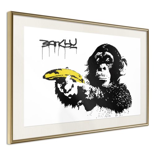 Banksy: Majom banánnal [Poszter] 60x40 - Plakát