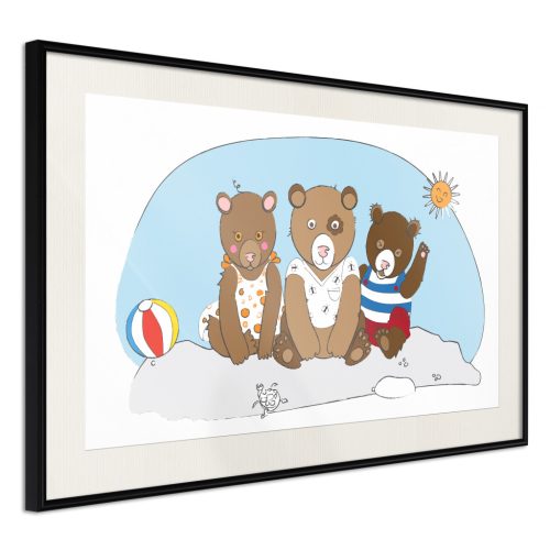 Teddy Bears on the Beach [Poszter] 60x40 - Plakát