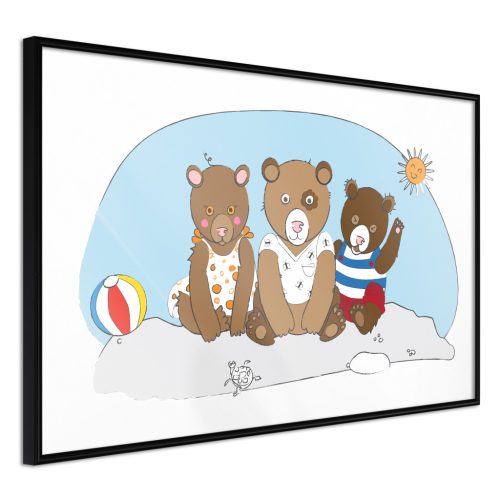 Teddy Bears on the Beach [Poszter] 30x20 - Plakát