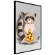 Gourmand Raccoon [Poszter] 40x60 - Plakát