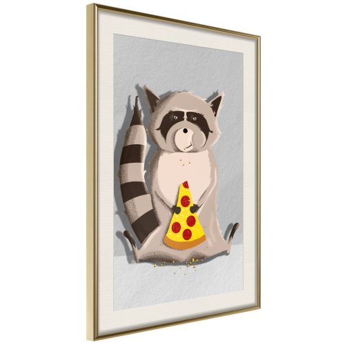 Gourmand Raccoon [Poszter] 40x60 - Plakát