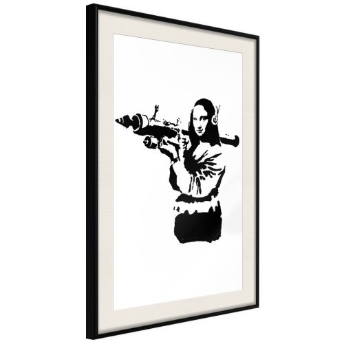 Banksy Mona Lisa rakétavetővel [poszter] 40x60 - Plakát