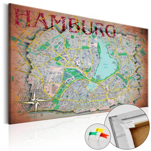 Hamburg [Parafa térkép] 90x60