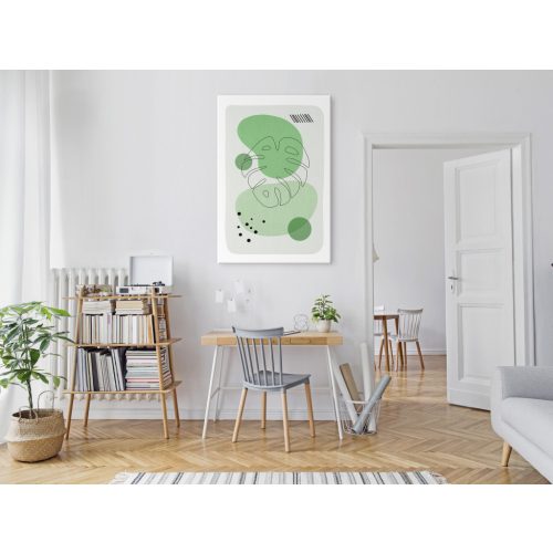 A Monstera zöld esztétikája (1 rész) Függőleges 20x30 - vászonkép