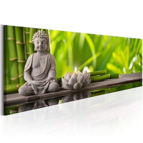 Buddha: Meditáció 135x45 - vászonkép