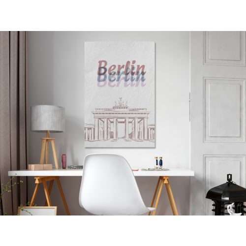 Berlin vízfestékben (1 rész) Függőleges 20x30 - vászonkép