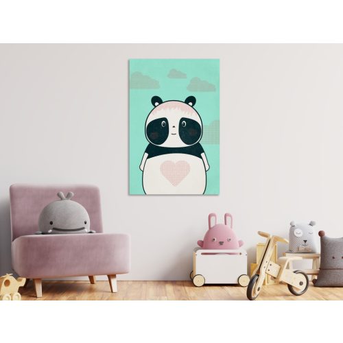 Óvatos Panda (1 rész) Függőleges 40x60 - vászonkép