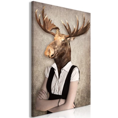 Brainy Moose (1 rész) Függőleges 40x60 - vászonkép