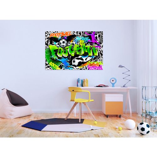 Futball Graffiti (1 rész) Széles 120x80 - vászonkép