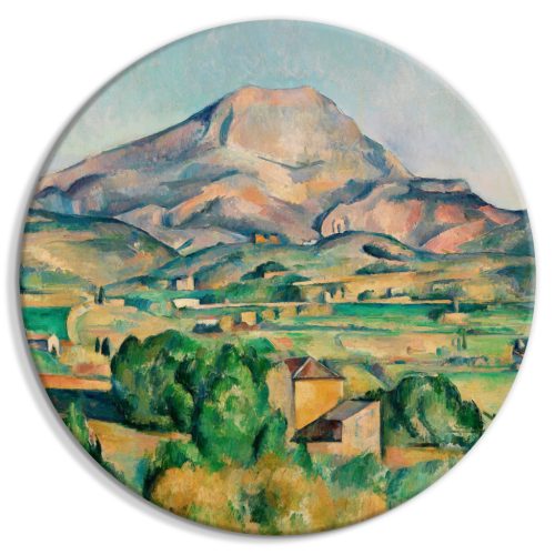 Mont Sainte-Victoire (Paul Cézanne) 40x40 - Kerek vászon kép