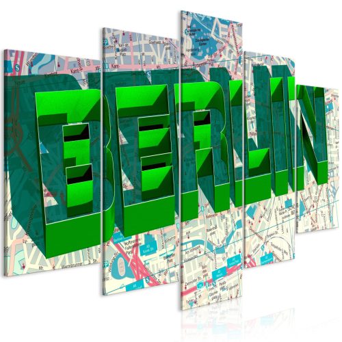 Zöld Berlin (5 rész) Széles 100x50 - vászonkép