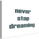 Never Stop Dreaming (1 rész) Széles 30x20 - vászonkép