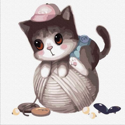 Balhés Kitti - Számos kifestő keretre feszítve (30x30 cm)