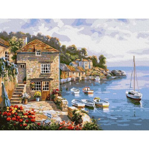 Festői móló - Számos kifestő keretre feszítve (30x40 cm)