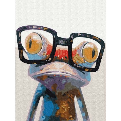 Kíváncsi a világra - Számos kifestő keretre feszítve (30x40 cm)