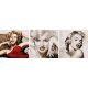 Legendás Marilyn Monroe - Számos kifestő keretre feszítve (50x150 cm)