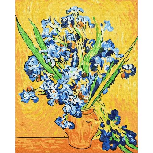 Van Gogh - Irises - számfestő készlet, keretre feszítve ( 40x50 cm )