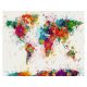 Színes világtérkép - Számos kifestő keretre feszítve (40x50 cm)