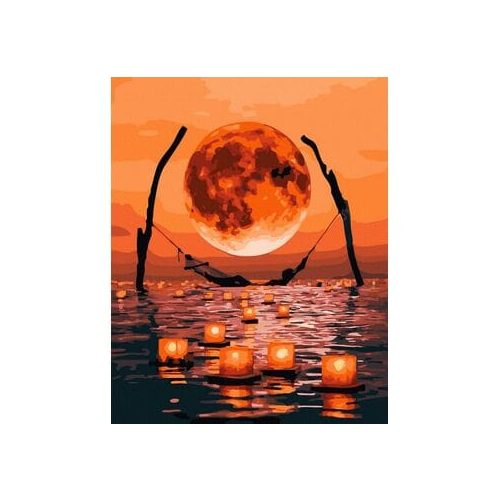 Pihenés a paradicsomban - Számos kifestő keretre feszítve (40x50 cm)