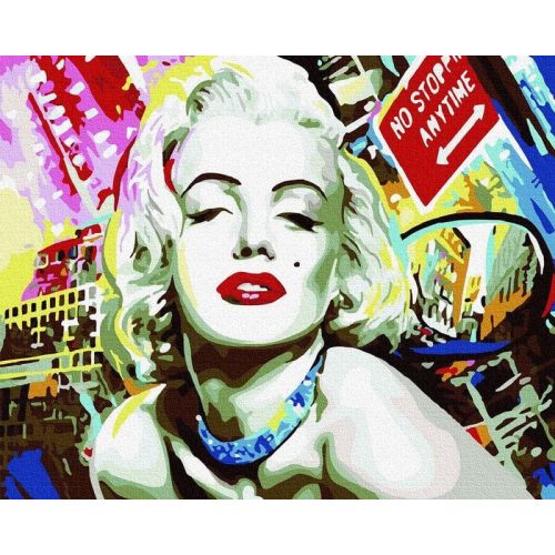 Marilyn - Számos kifestő keretre feszítve (40x50 cm)