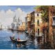 Utazás Velencében - Számfestő keretre feszítve (40x50 cm)
