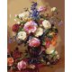 Rózsák - számfestő készlet, keretre feszítve ( 40x50 cm )