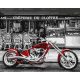 Vörös motorkerékpár - Számfestő keretre feszítve (40x50 cm)