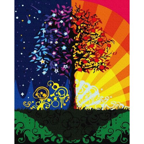 Szerencse - Számos kifestő keretre feszítve (40x50 cm)
