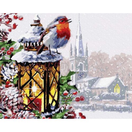 Karácsony - Számos kifestő keretre feszítve (40x50 cm)