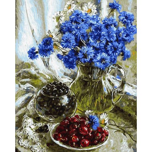 Csendélet - Számos kifestő keretre feszítve (40x50 cm)