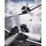 Magasan az égben - Számos kifestő keretre feszítve (40x50 cm)