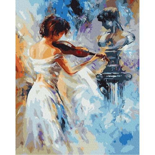 Klasszikus hegedű dallamok - Számos kifestő keretre feszítve (40x50 cm)
