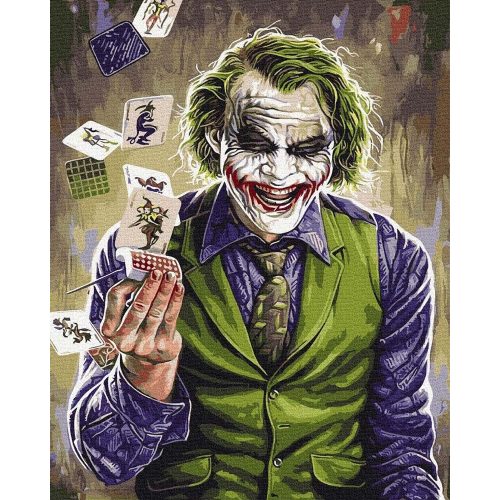 Joker - Számos kifestő keretre feszítve (40x50 cm)