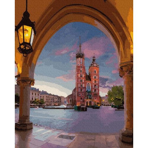 Krakkó - Számos kifestő keretre feszítve (40x50 cm)