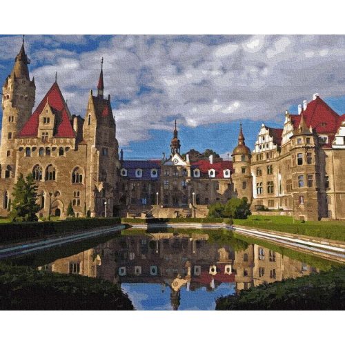 Moszna kastély - Számos kifestő keretre feszítve (40x50 cm)
