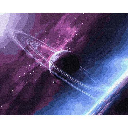 Az ismeretlen kozmosz színei - Számfestő keretre feszítve (40x50 cm)